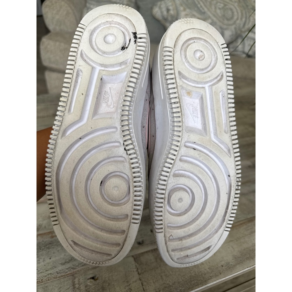 Nike Air Force 1 Sage Low Grey Pink Quartz Suede Platform AR5339-604 Womens 9.5 - Picture 5 of 8